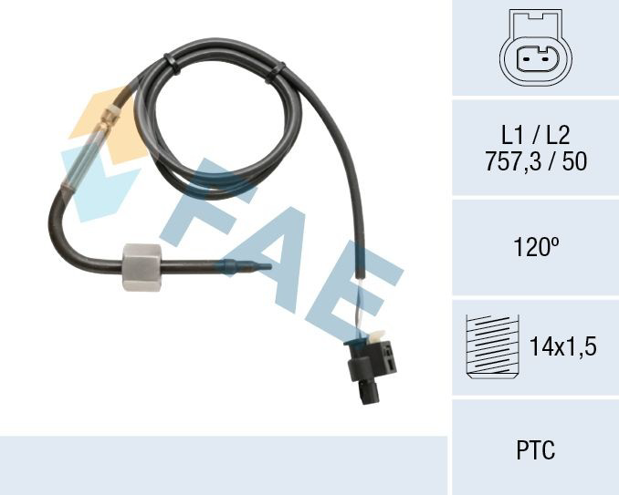 68050 FAE Sensor de temperatura de gases de escape después del catalizador