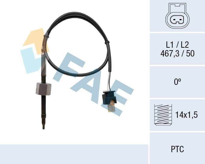 68071 FAE Sensor de temperatura de gases de escape antes del filtro de partículas