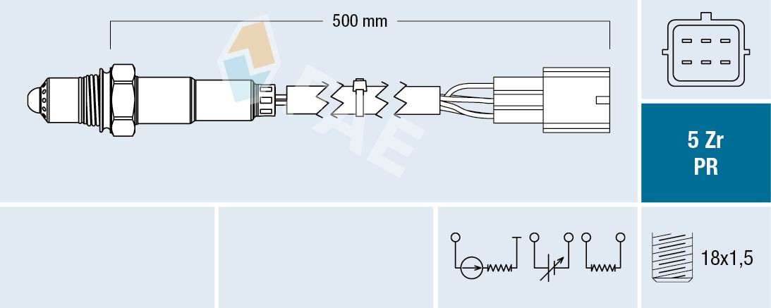 75041 FAE Sensor de oxígeno previo al catalizador