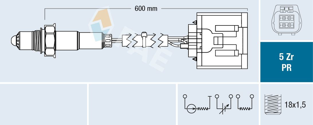 75089 FAE Sensor de oxígeno previo al catalizador