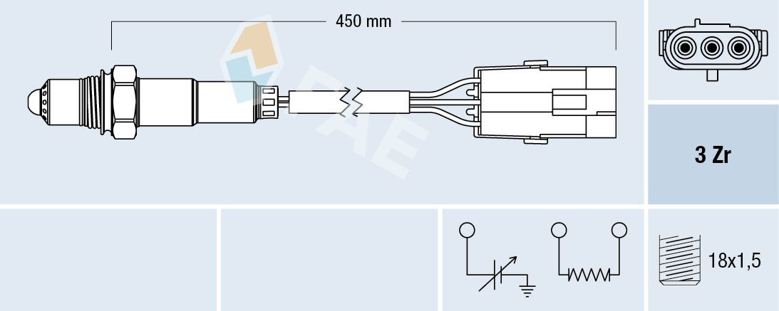 77114 FAE Sonda lambda (NOx, O2)