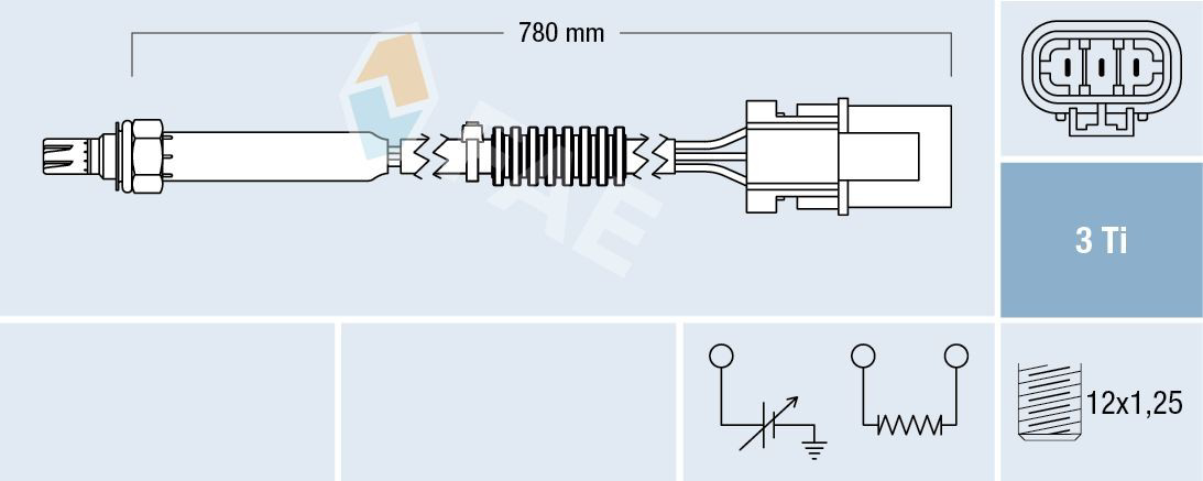 77181 FAE Sensor de oxígeno previo al catalizador