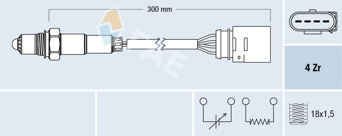 77197 FAE Sonda lambda de oxígeno posterior al catalizador