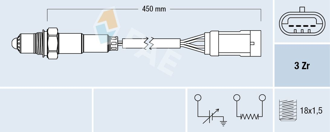 Sonda lambda (NOx, O2) para Renault Megane I BA0, BA1