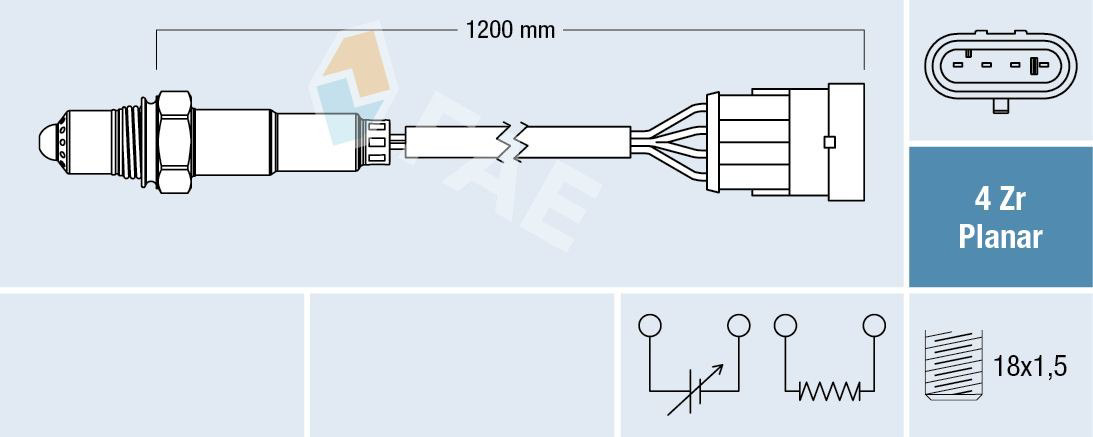 77226 FAE Sensor de oxígeno previo al catalizador