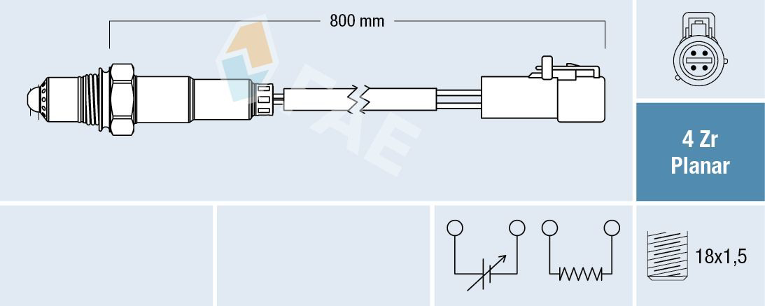 77263 FAE Sensor de oxígeno previo al catalizador