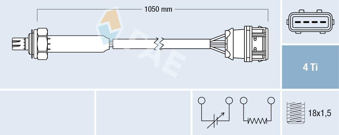 77360 FAE Sensor de oxígeno previo al catalizador