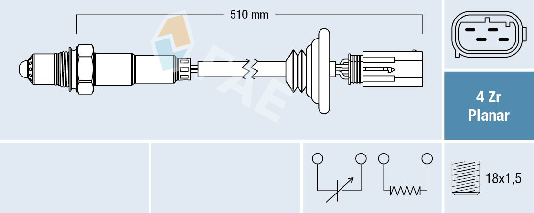 77428 FAE Sonda lambda (NOx, O2)