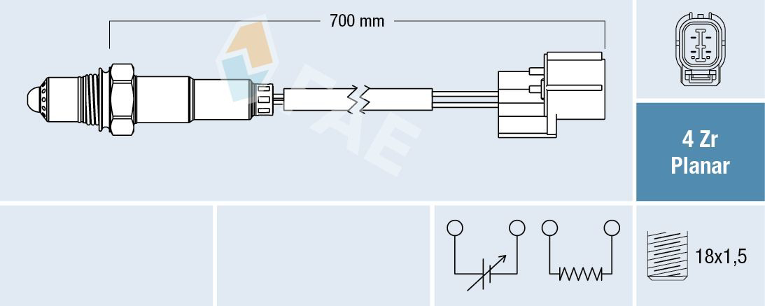 77450 FAE Sensor de oxígeno previo al catalizador