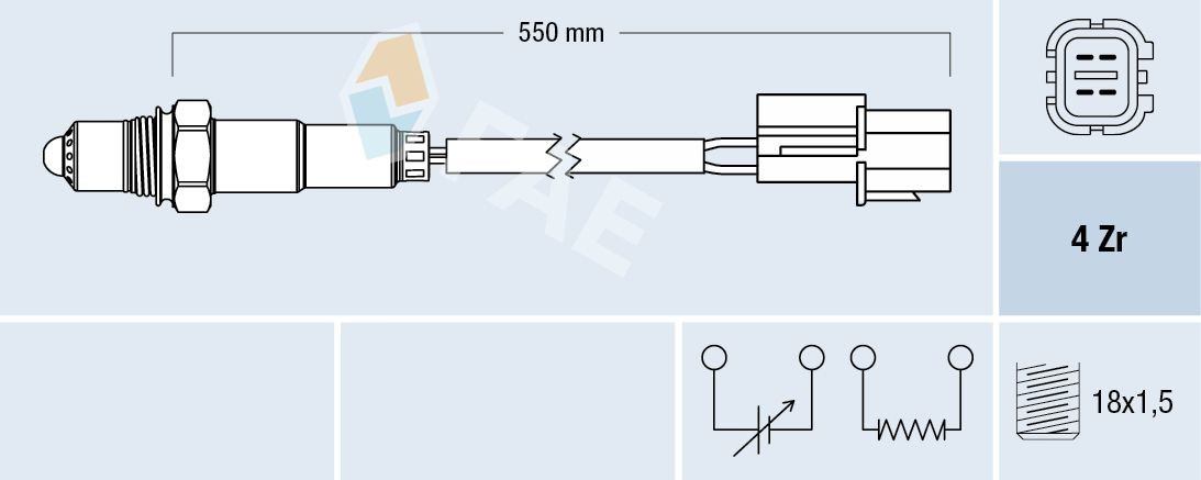 Sonda lambda (NOx, O2) para Chevrolet Aveo I T200