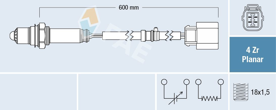 77684 FAE Sonda lambda (NOx, O2)