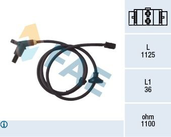 78001 FAE Sensor ABS trasero
