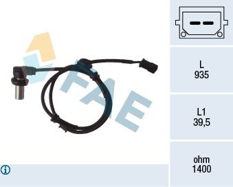 78071 FAE Sensor de freno, trasero