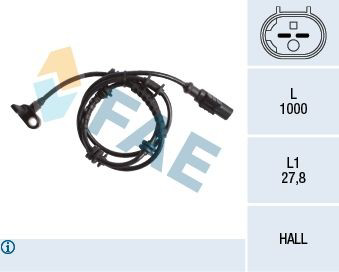 78245 FAE Sensor de rueda abs