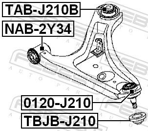 Comprar Rótula inferior de suspensión Daihatsu Terios II J2