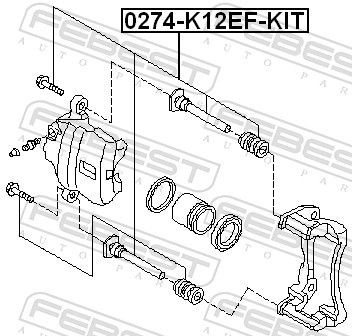  Kit de reparación de pinzas de freno Nissan Micra 