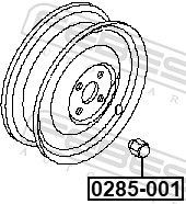 Tuerca seguridad de rueda Febest 0285001 precio, desde 3,92 EUR