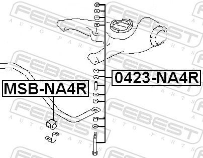 Soporte estabilizador Mitsubishi Grandis monovolumen (NAW) (2004 - 2010) precio, desde 13,06 EUR