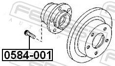 Perno de cubo Febest 0584001 precio, desde 2,39 EUR