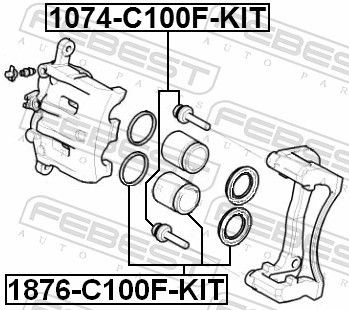  Kit de reparación de pinzas de freno KIA Optima 3