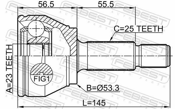 Junta homocinética para Ford Focus III CB8