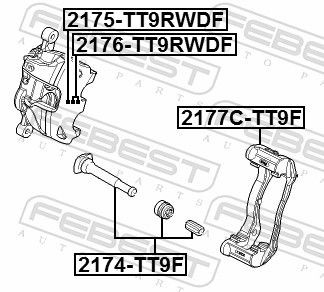  Kit de reparación de pinzas de freno Peugeot 807 