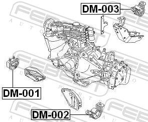 Soporte de motor derecho Febest DM001 precio, desde 17,51 EUR
