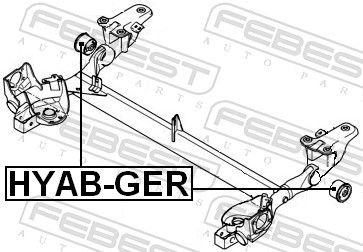  Silentblock trasero Hyundai Getz 