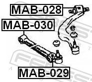 Silentblock de brazo de suspensión Febest MAB029 precio, desde 8,07 EUR