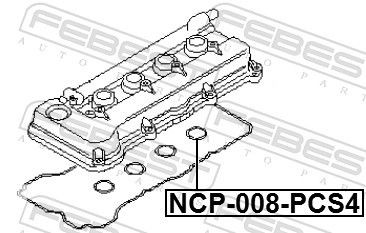 Juego de juntas de tapa de balancines Febest NCP008PCS4 precio, desde 12,21 EUR