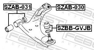 Silentblock de brazo de suspensión Suzuki Grand Vitara XL-7 SUV (JC) (2006 - 2009) precio, desde 15,20 EUR