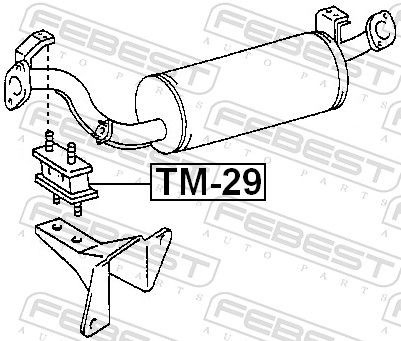 Almohadilla de tope silenciador Febest TM29 precio, desde 3,85 EUR