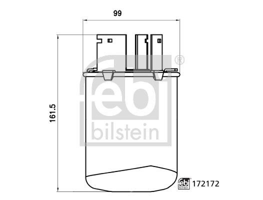 Filtro de gasoil Febi 172172