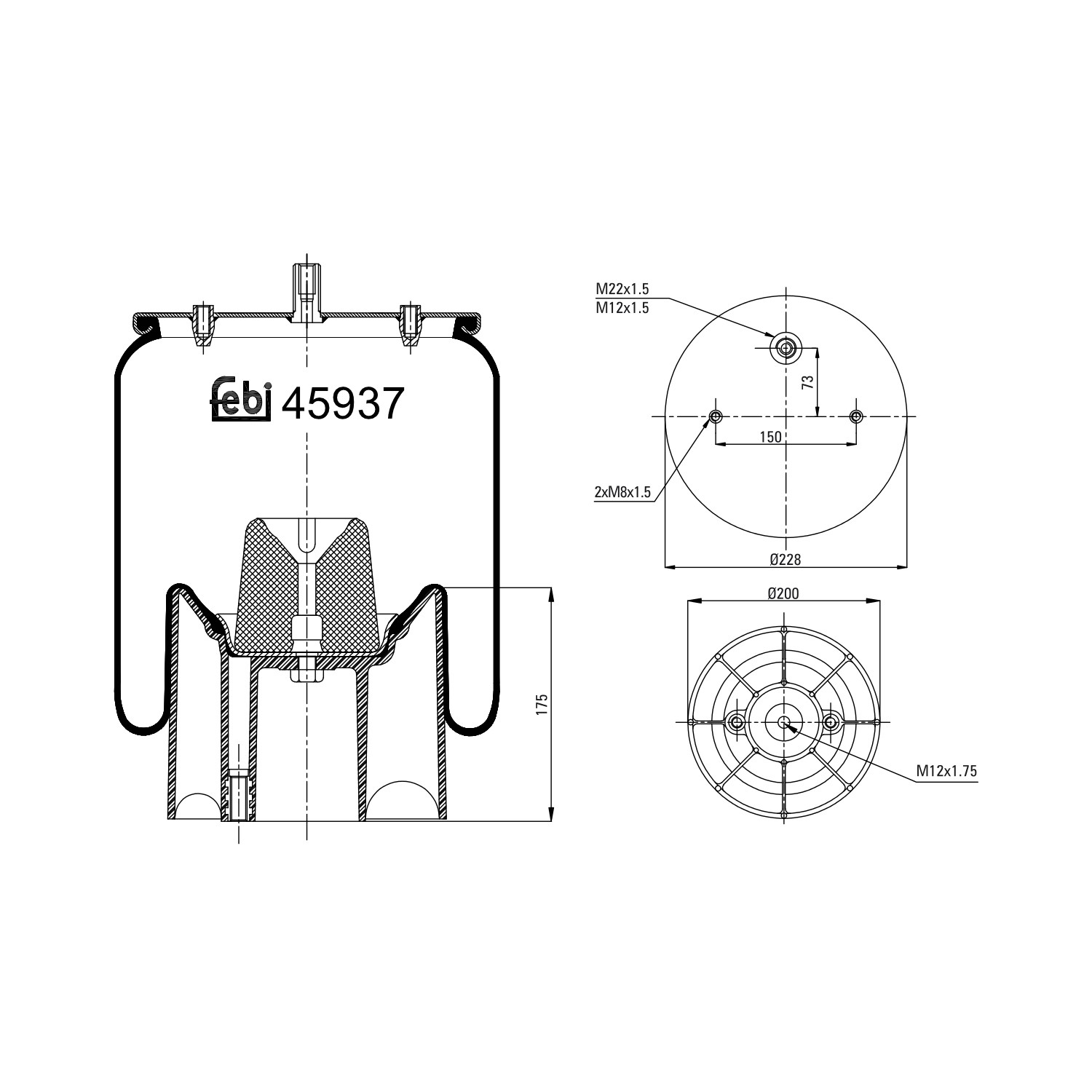 Bolsa neumática del eje Kraftiger KG6318NS precio, desde 92,13 EUR