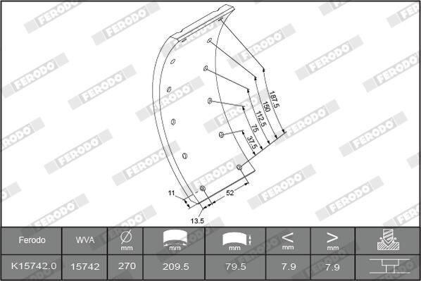 K157420F3549 Ferodo