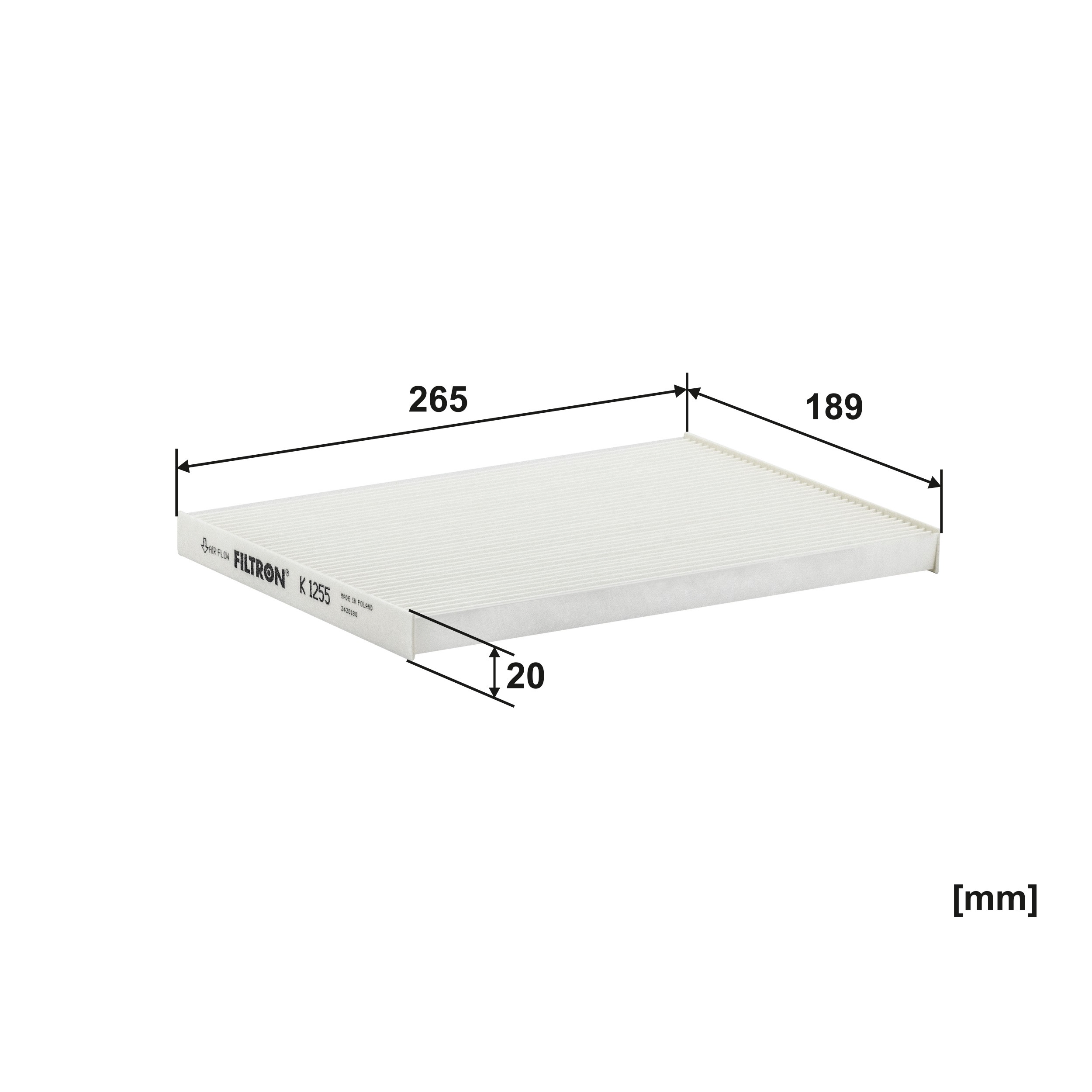 Filtro de cabina Filtron K1255 precio, desde 5,50 EUR