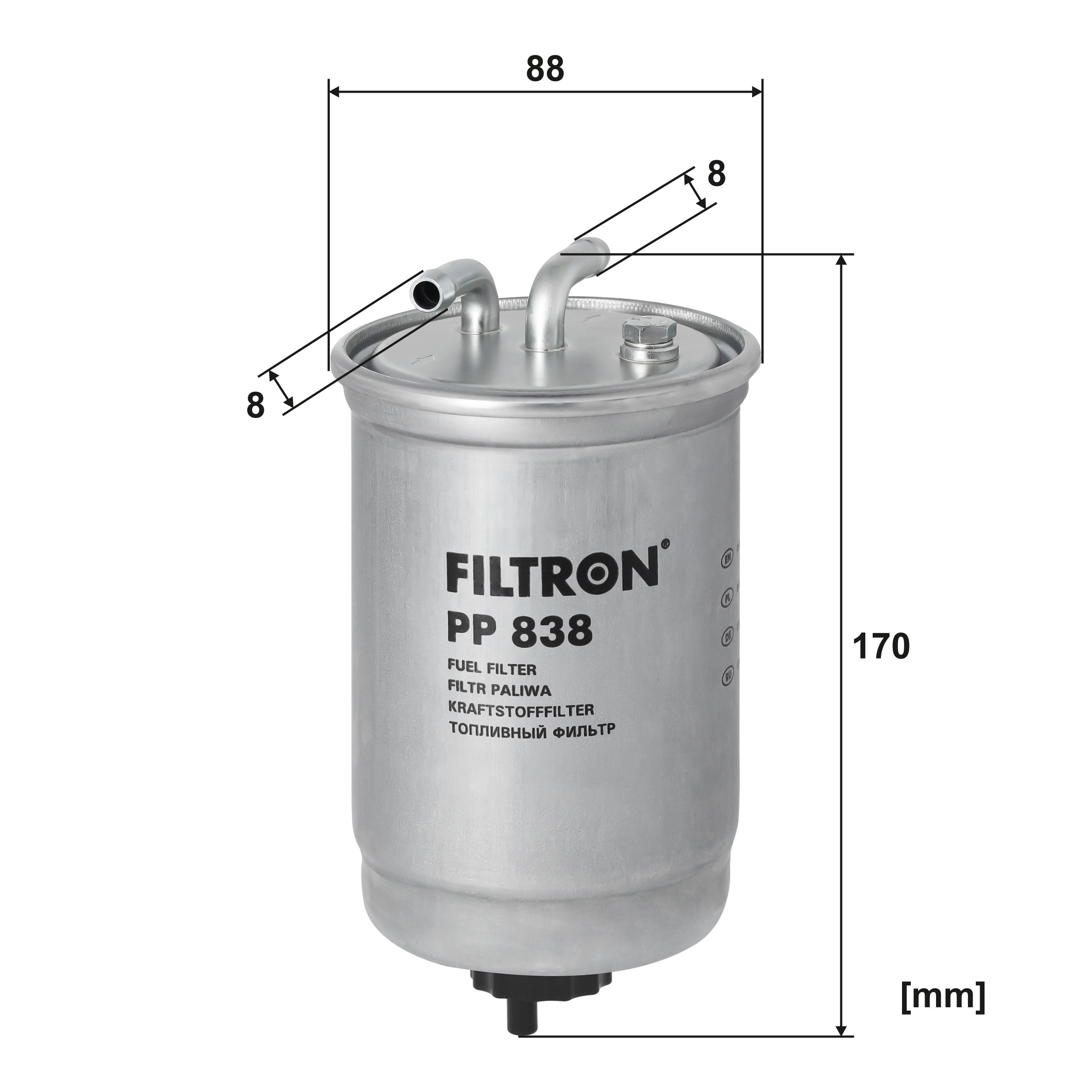 PP838 Filtron Filtro de gasolina