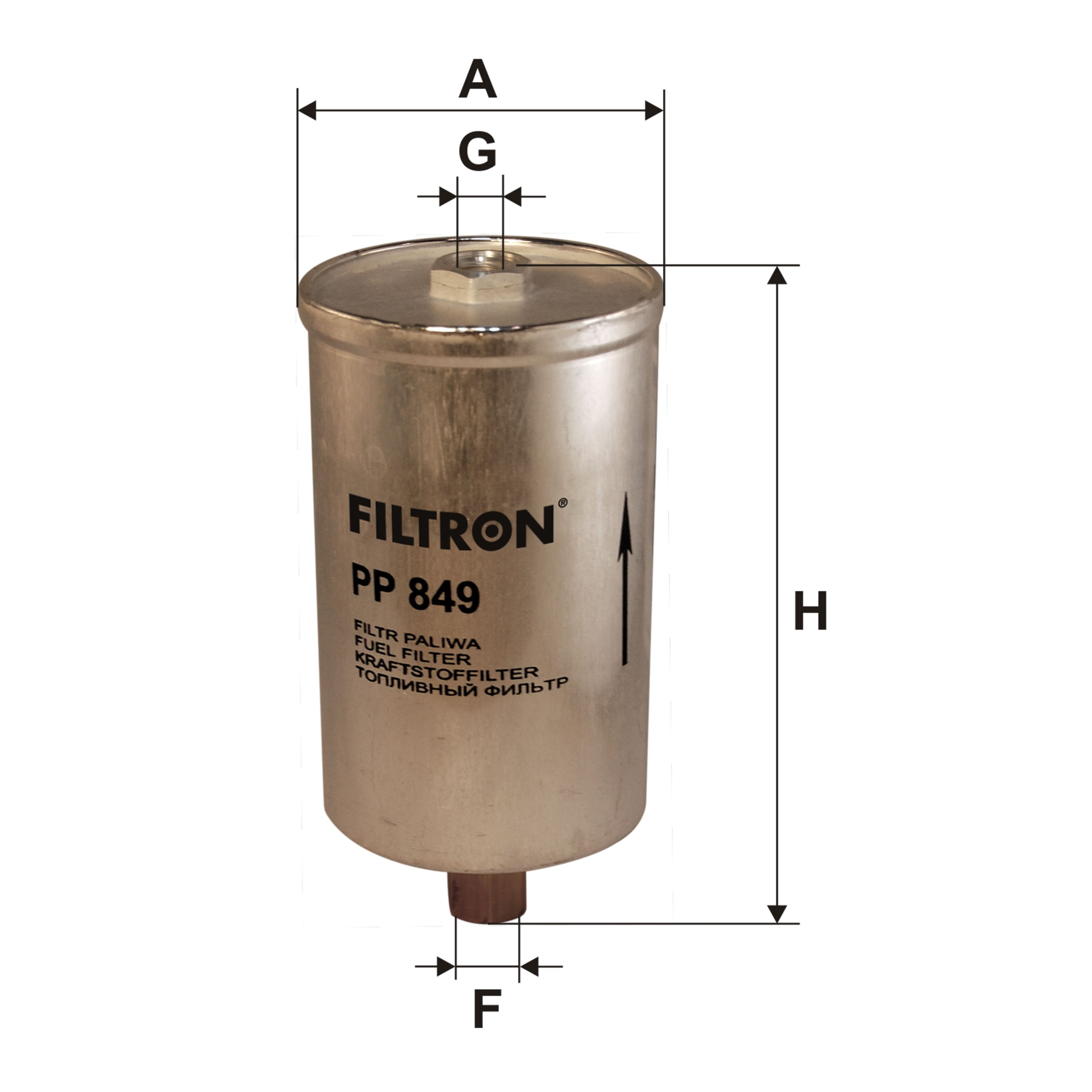 Filtro de combustible PP849 Filtron