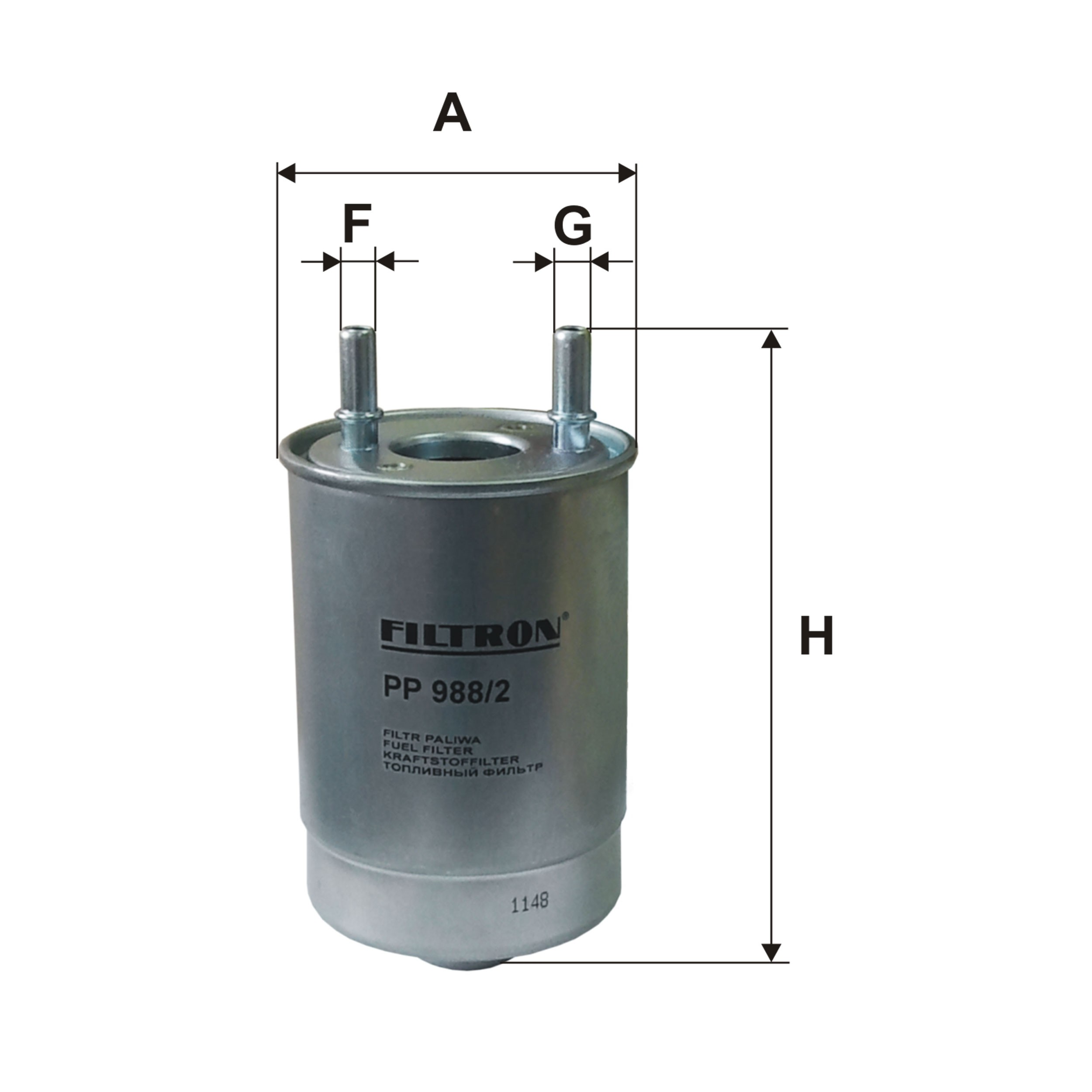 Filtro de combustible PP9882 Filtron