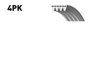 Correa de alternador 4PK948 Gates