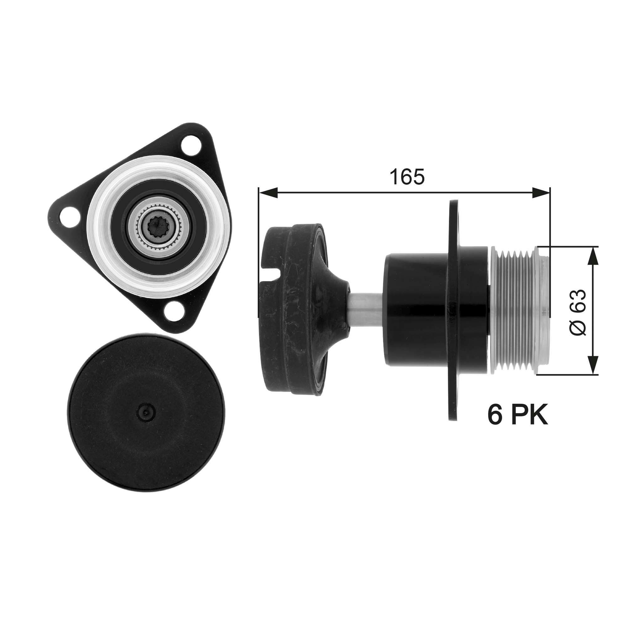 OAP7050 Gates Rueda libre alternador 