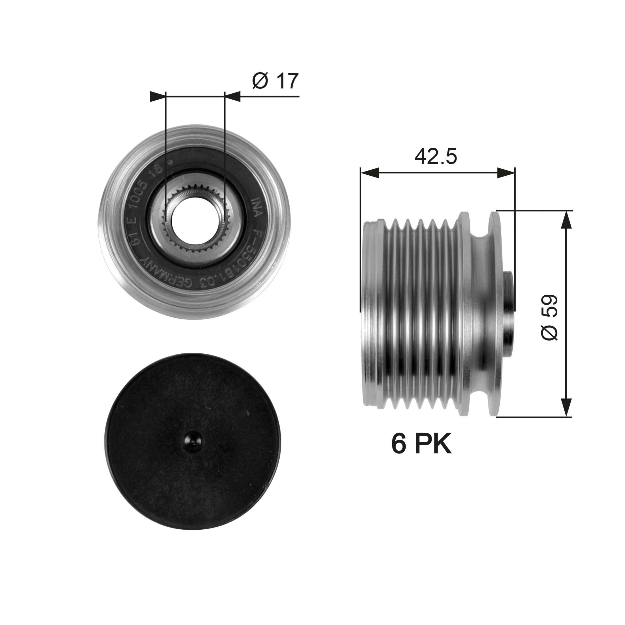 Polea rueda libre Renault Clio III hatchback (BR01, CR01) (2005 - 2014) precio, desde 24,93 EUR