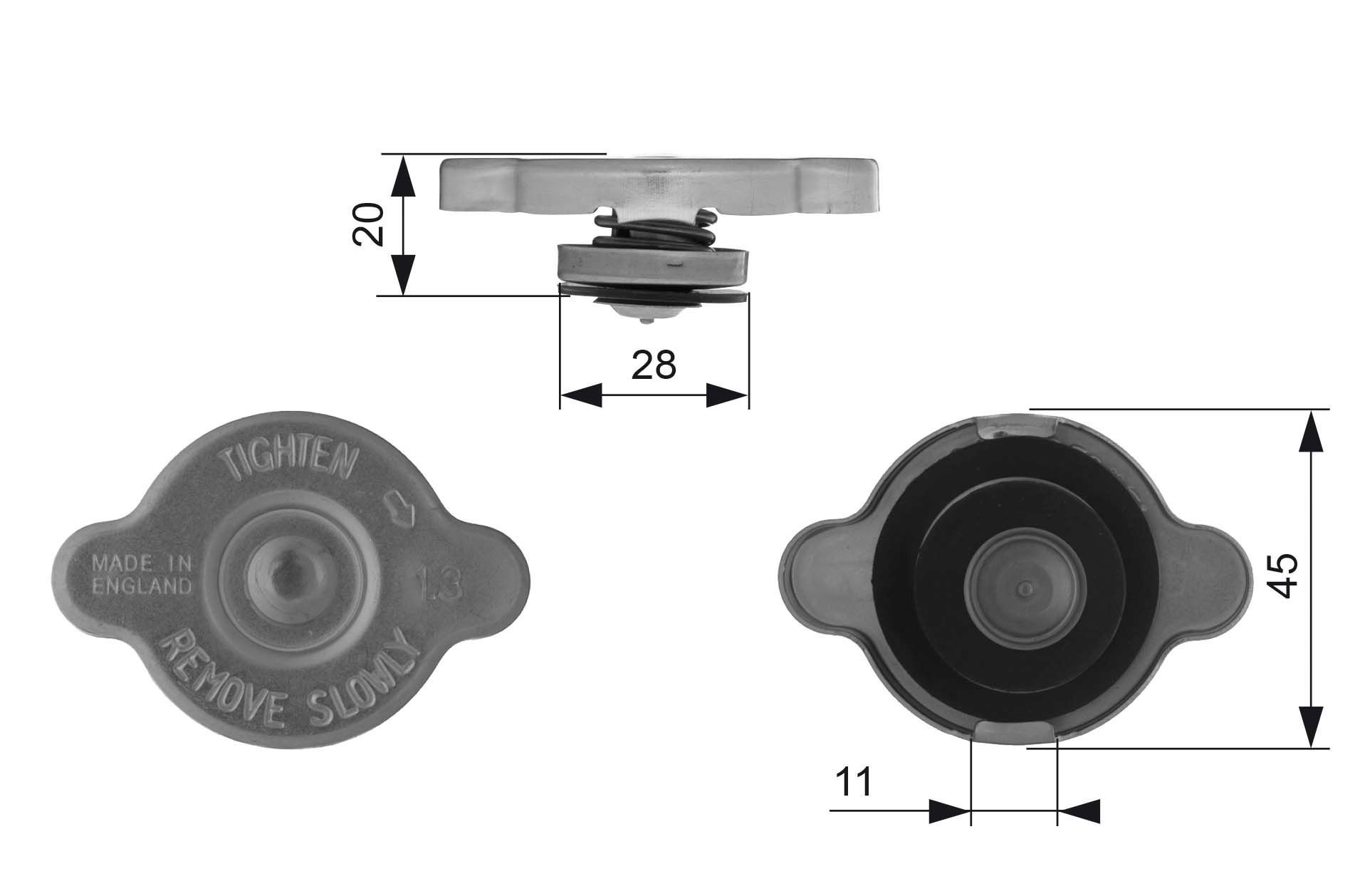 Tapa de radiador para Mazda 6  GG