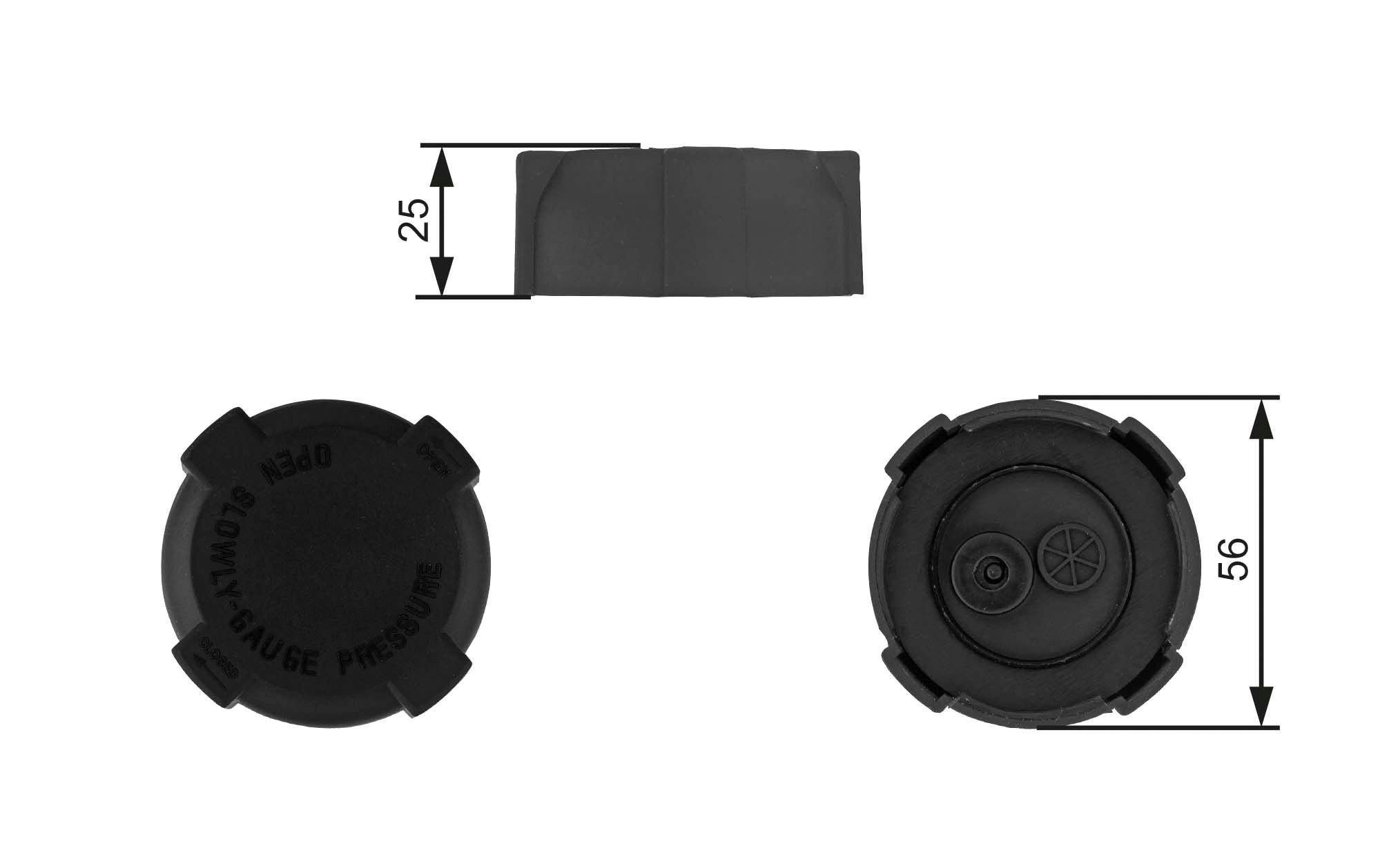 Tapón del radiador de refrigerante para Land Rover Discovery I LG, LJ