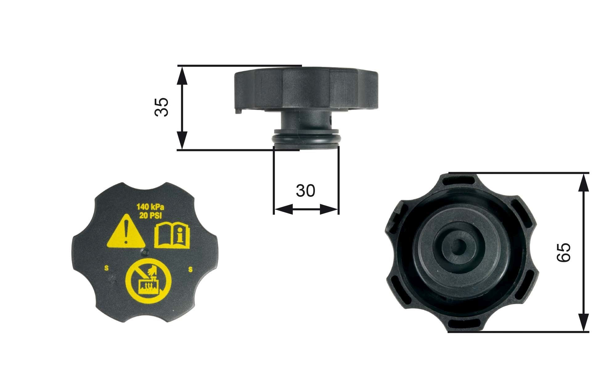 Tapon liquido refrigerante Gates RC249 precio, desde 5,70 EUR