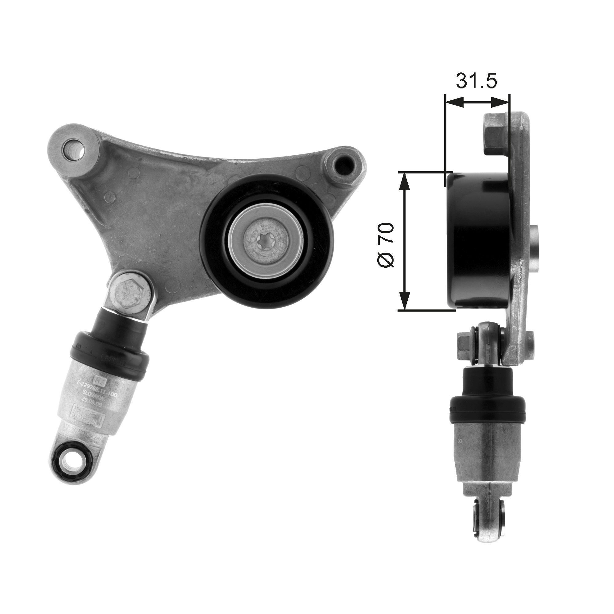 Tensor de la correa trapecial Gates T38216 precio, desde 91,42 EUR