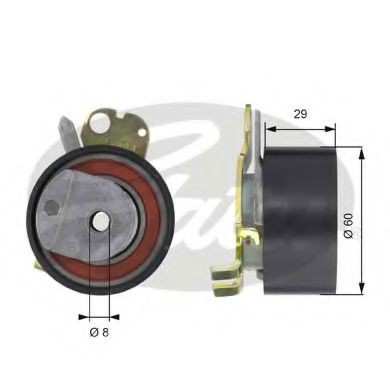 Tensor correa distribución T43051 Gates