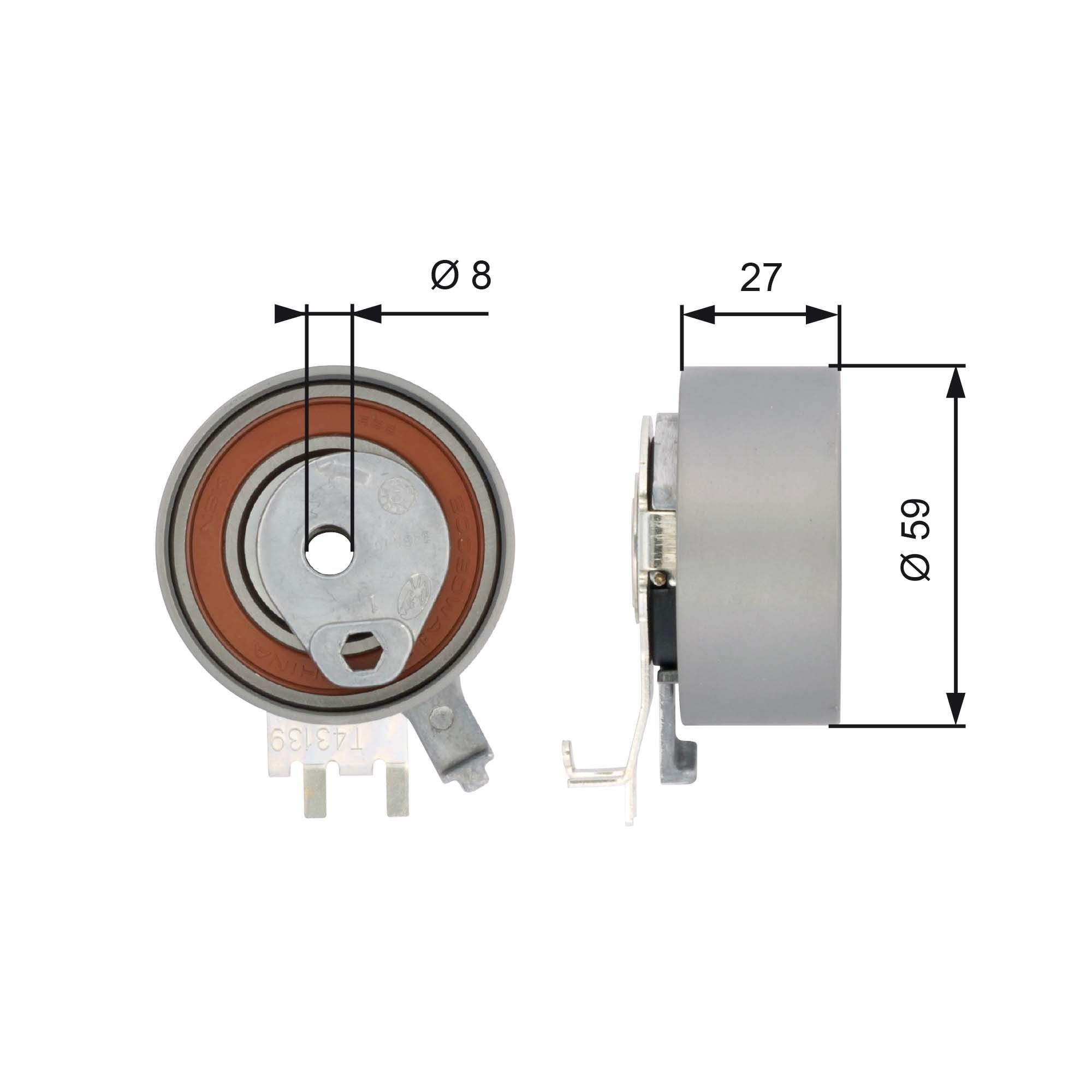 Comprar T43139 Gates Tensor correa distribución