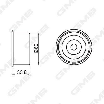 Rodillo tensor cadena GMB GT10061