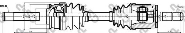 Semieje delantero izquierdo GSP 239007 precio, desde 95,83 EUR